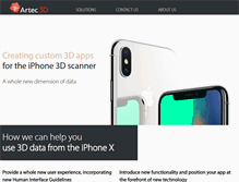 Tablet Screenshot of iphone3dscanner.com